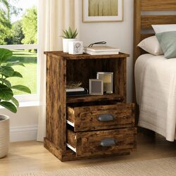 Charming Brown Bedside Cabinets 2 pcs 43x36x60 cm