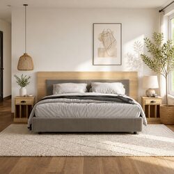 Brown Sonoma Oak Bedside Cabinets 2 pcs with Storage