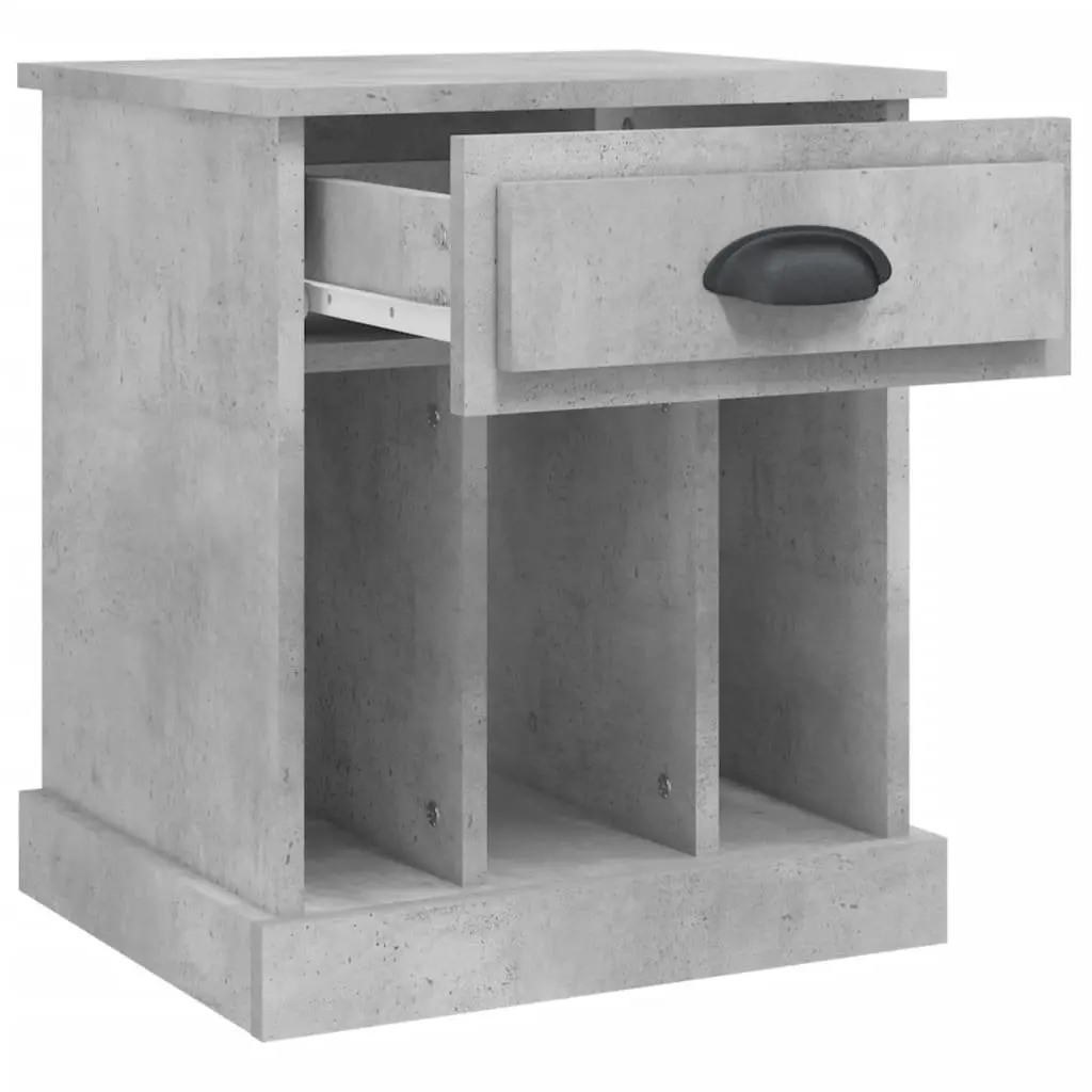 Grey Bedside Cabinets Set of 2