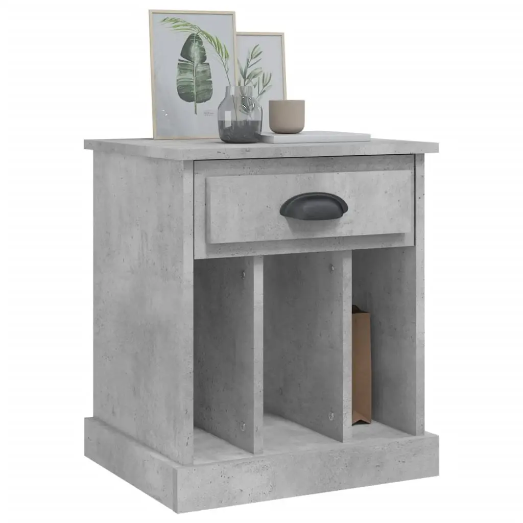 Grey Bedside Cabinets Set of 2