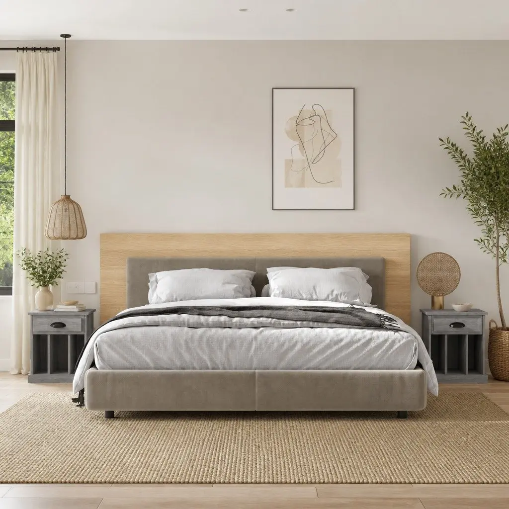 Grey Sonoma Bedside Cabinets Set of 2
