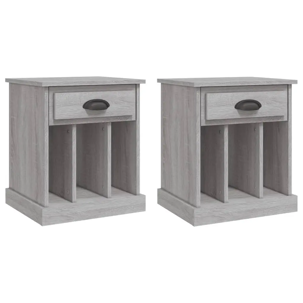 Grey Sonoma Bedside Cabinets Set of 2