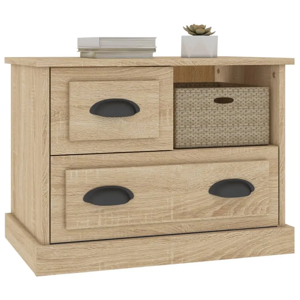 Brown Bedside Cabinet with Drawers