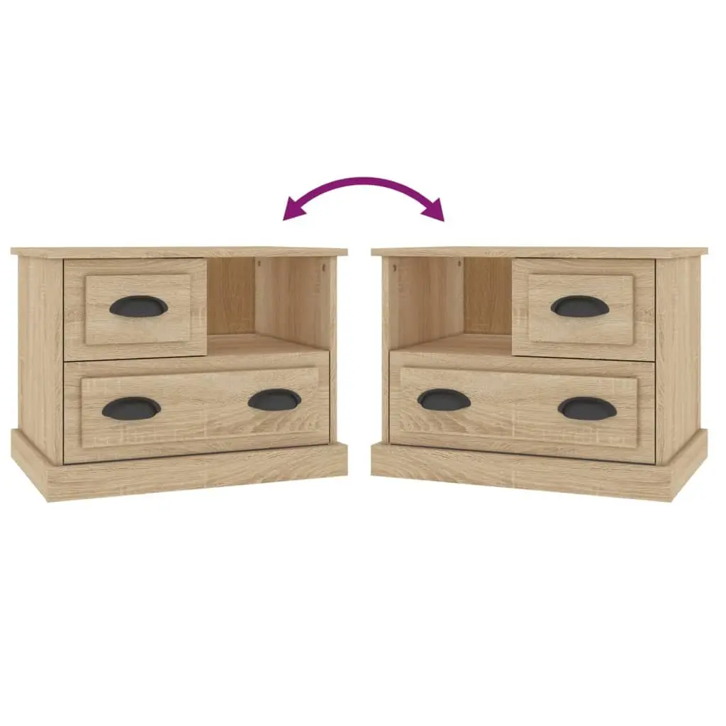 Brown Bedside Cabinet with Drawers