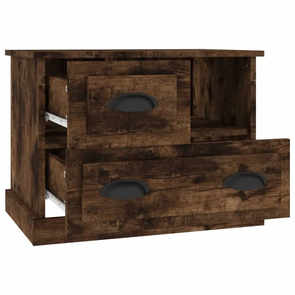 Brown Bedside Cabinet with Drawers for Storage