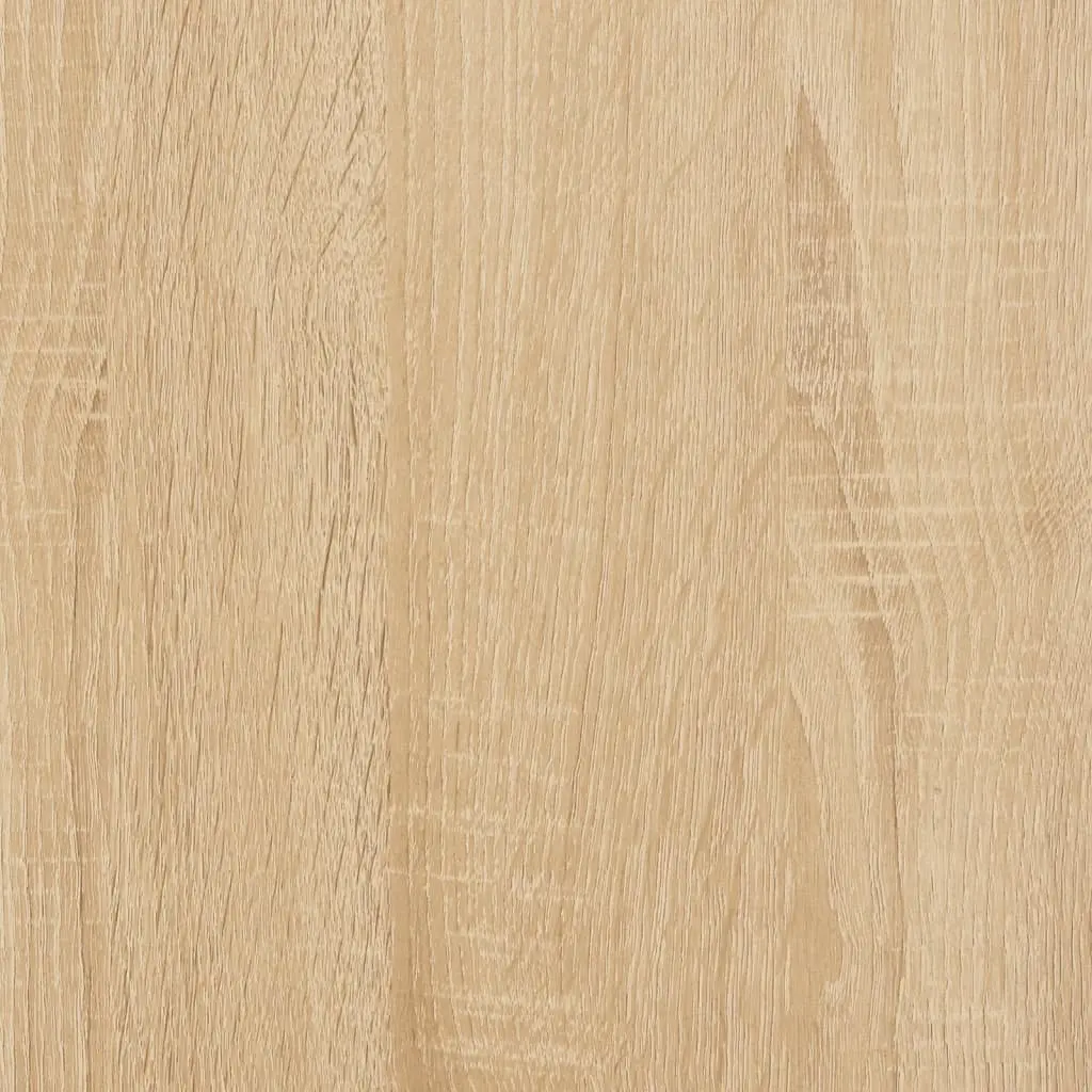Bedside Cabinet Brown 60 x 35.5 x 45 cm Engineered Wood with 2 Drawers and 2 Compartments