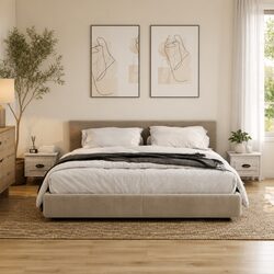 Grey Sonoma Floating Bedside Cabinets - 2 Piece Set