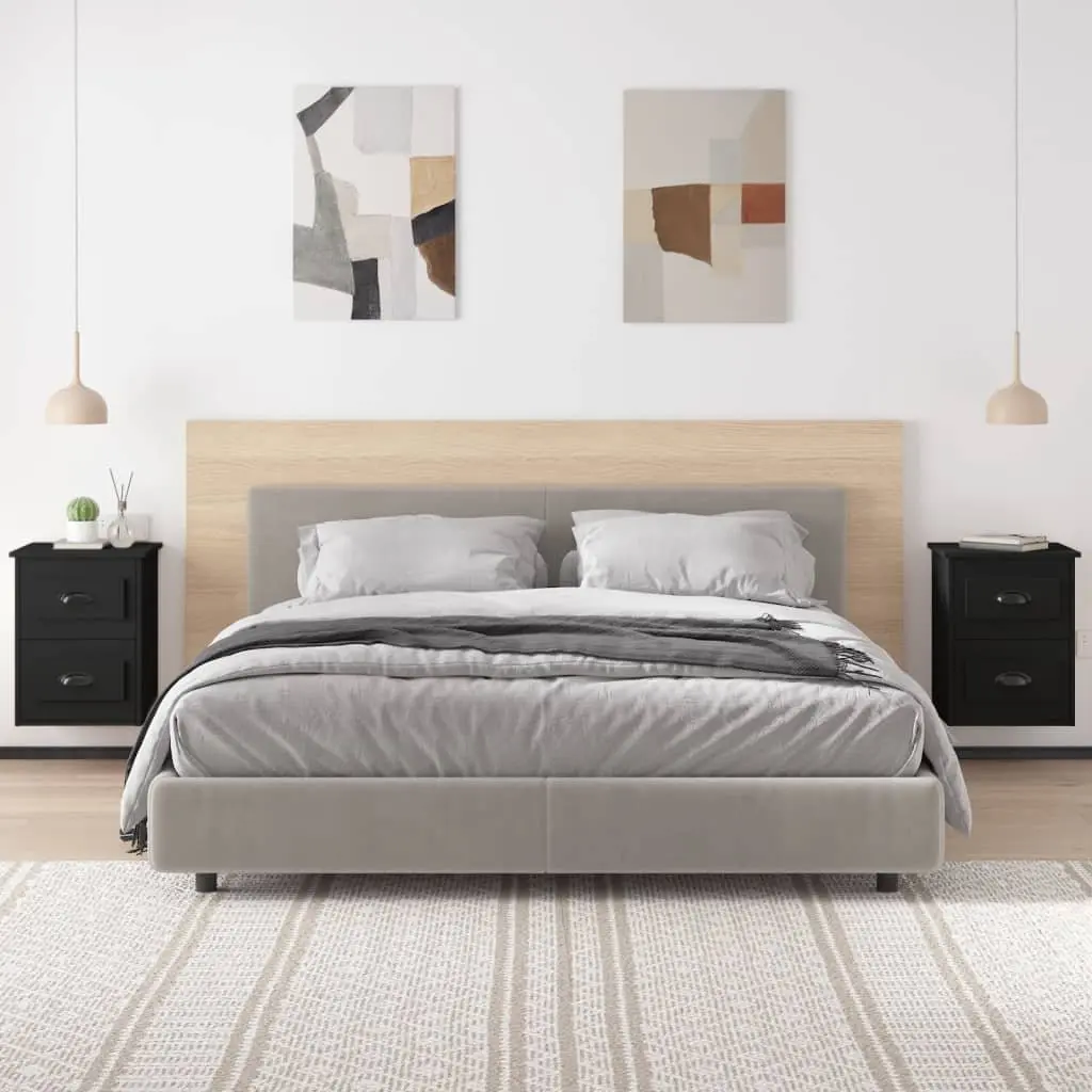 Floating Bedside Cabinet with 2 Drawers for Bedroom