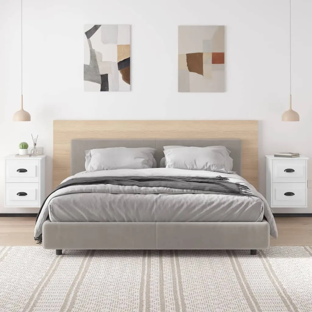Wall-Mounted Bedside Cabinet with 2 Drawers