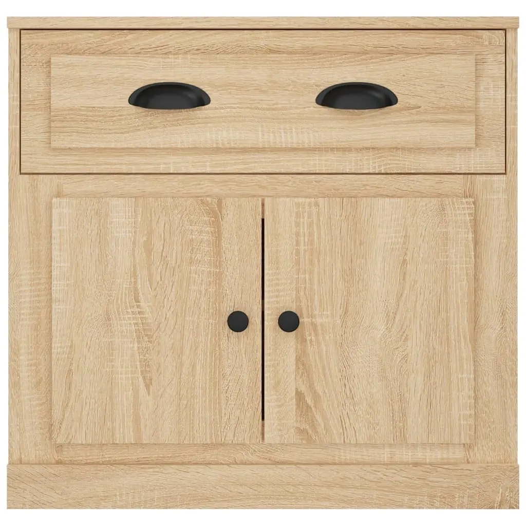 Brown Engineered Wood Sideboard Storage Cabinet 70cm