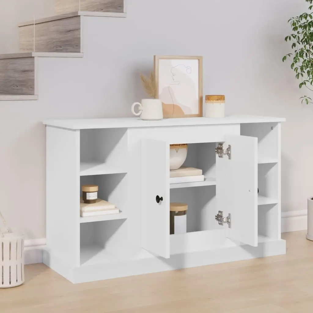 White Sideboard Storage Cabinet 100x35.5x60cm