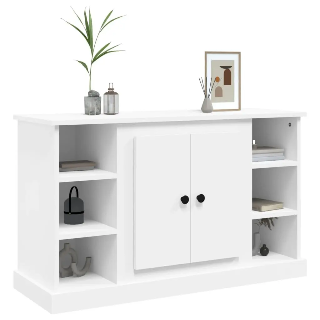 White Sideboard Storage Cabinet 100x35.5x60cm