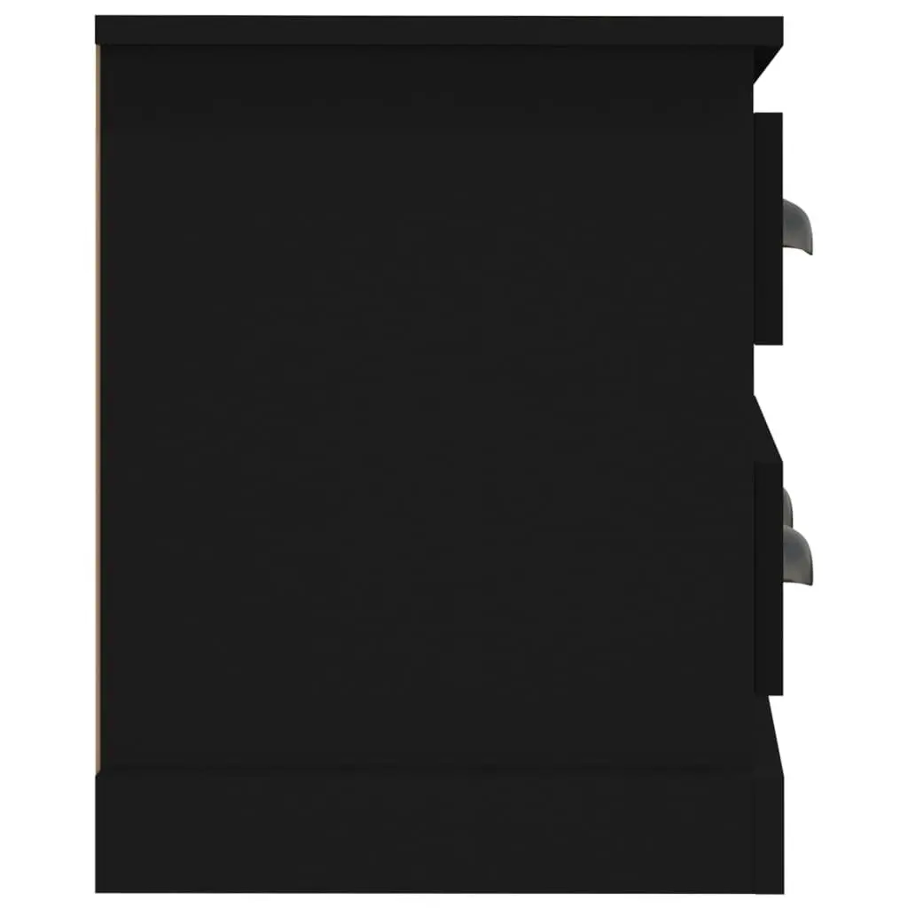 Black TV Cabinet with 4 Drawers 100x35.5x45 cm