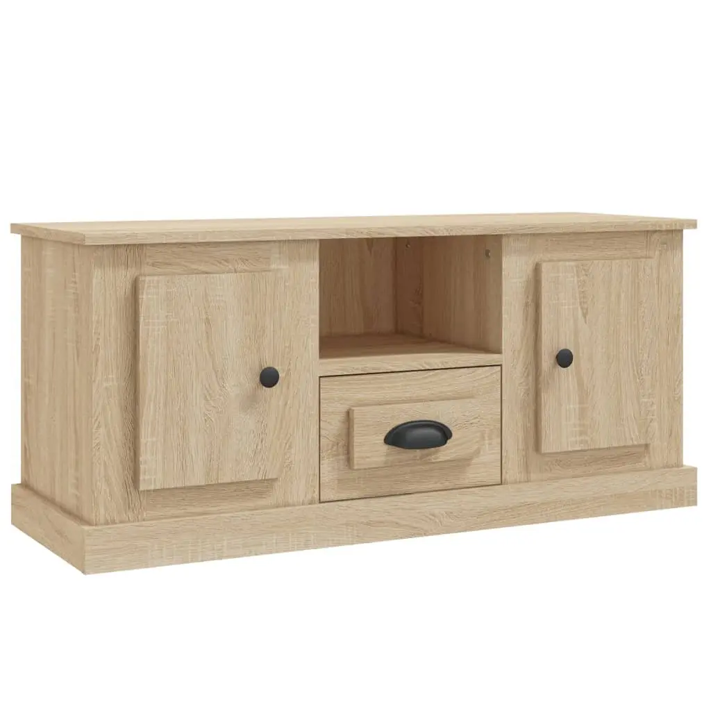 TV Cabinet Brown Engineered Wood 100x35.5x45cm