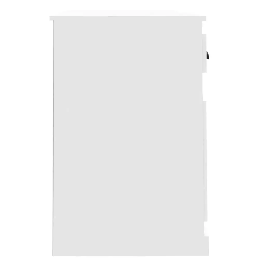 White Desk with Storage for Study or Office