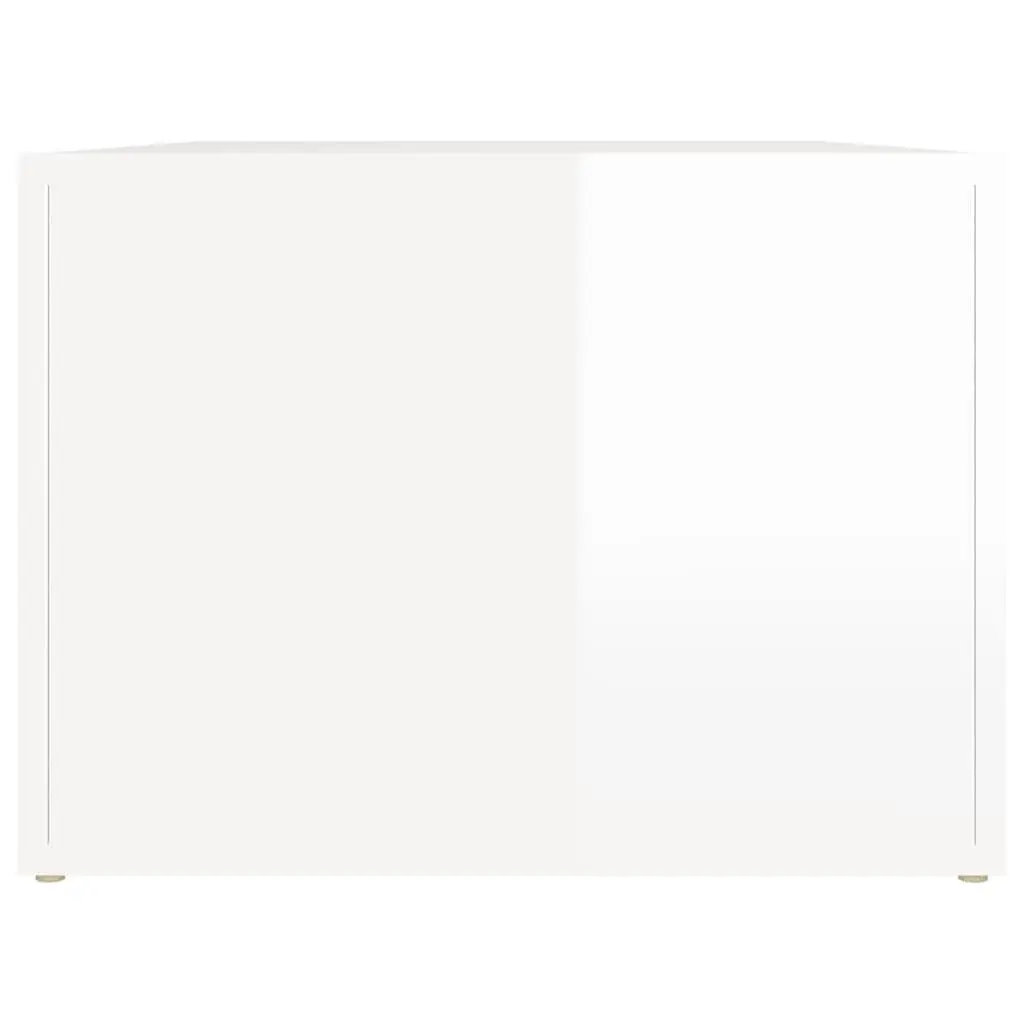 White High Gloss Coffee Table with Storage