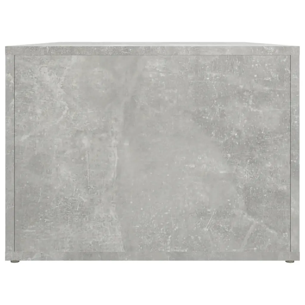 Coffee Table Grey Engineered Wood 80W x 50D x 36H cm Storage Compartments