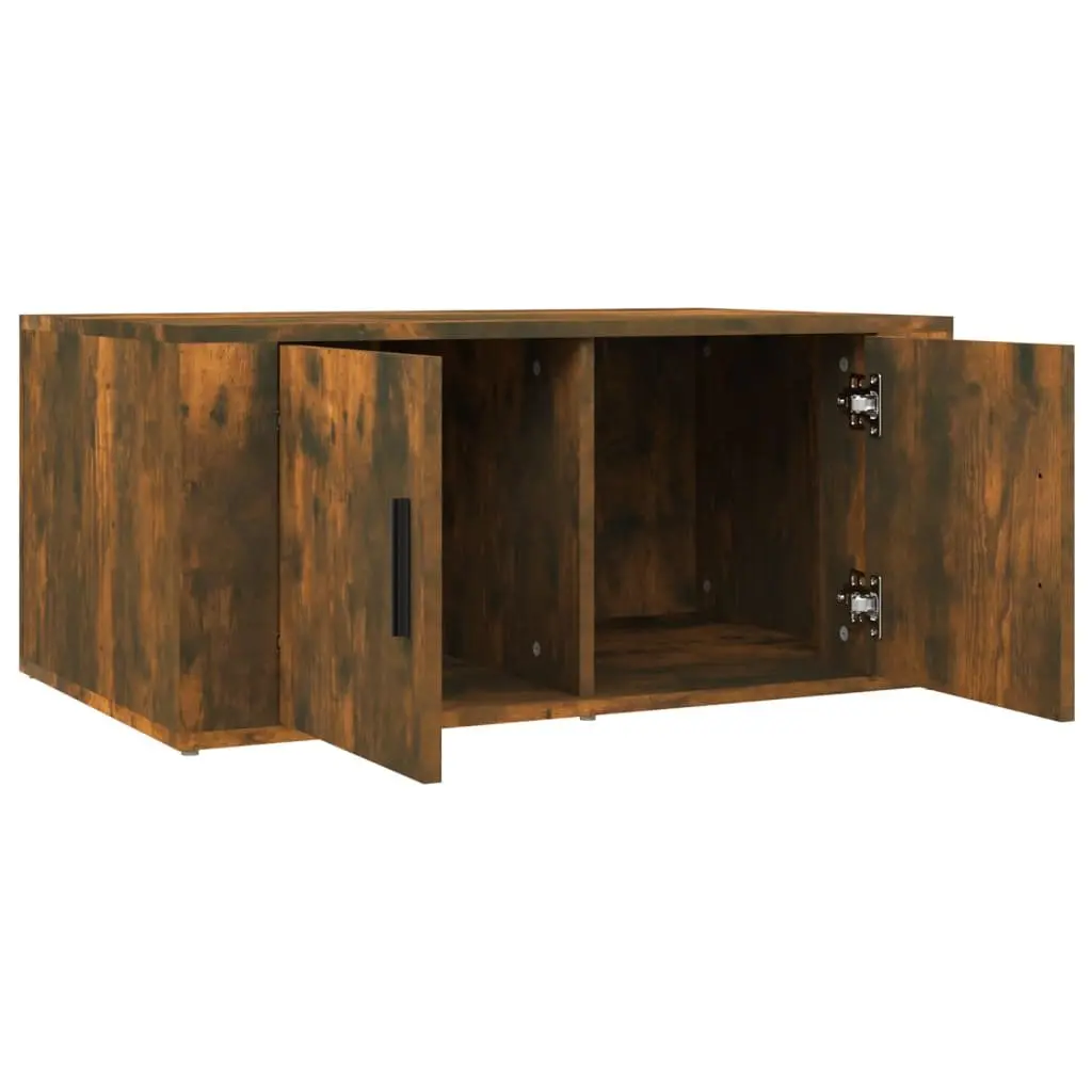 Coffee Table Brown Engineered Wood 80L x 50W x 36H cm
