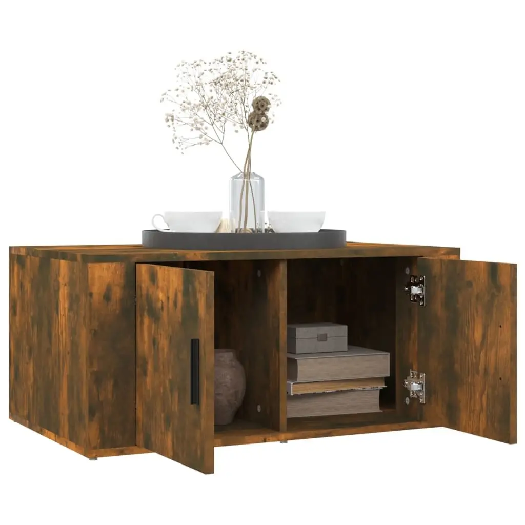 Coffee Table Brown Engineered Wood 80L x 50W x 36H cm