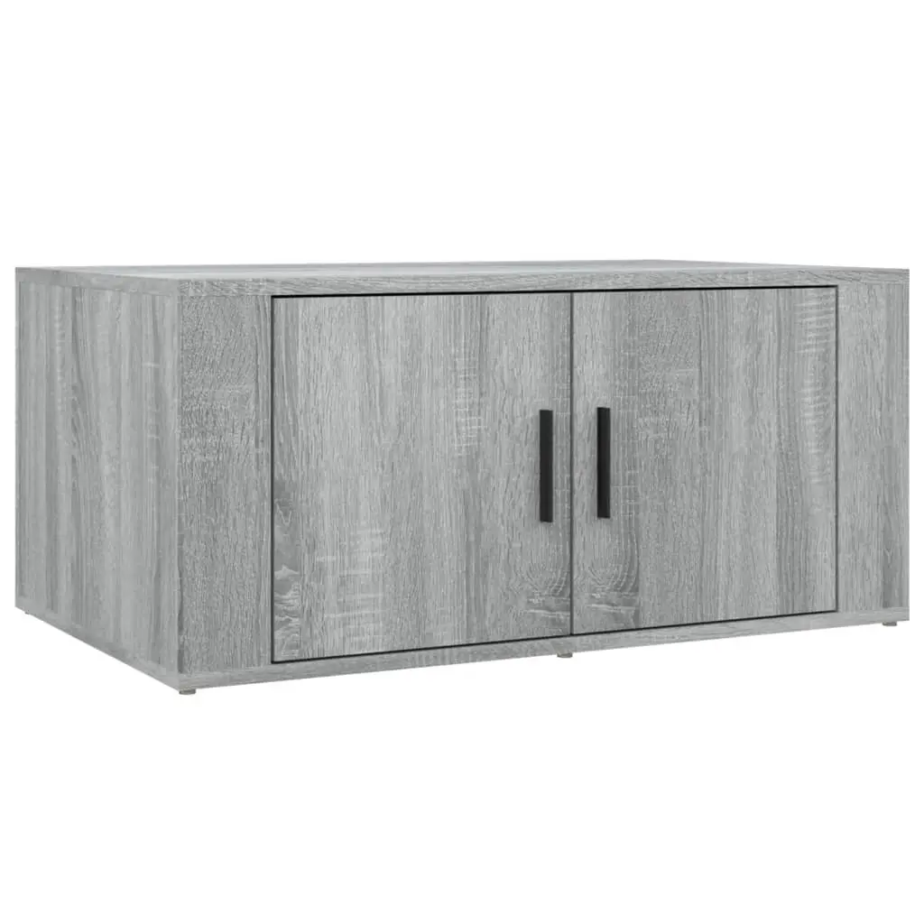 Coffee Table Grey Sonoma 80x50x36 cm Engineered Wood Storage Compartments