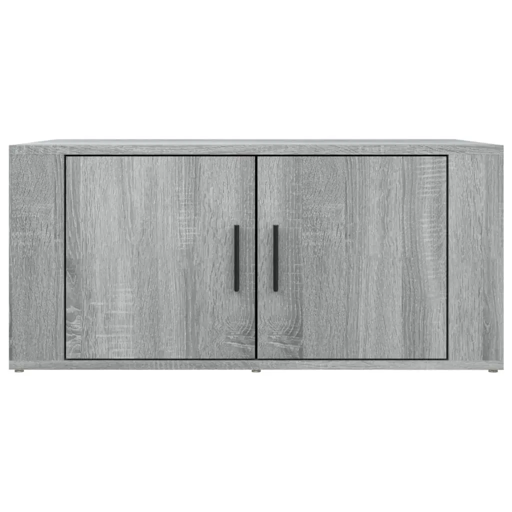 Coffee Table Grey Sonoma 80x50x36 cm Engineered Wood Storage Compartments