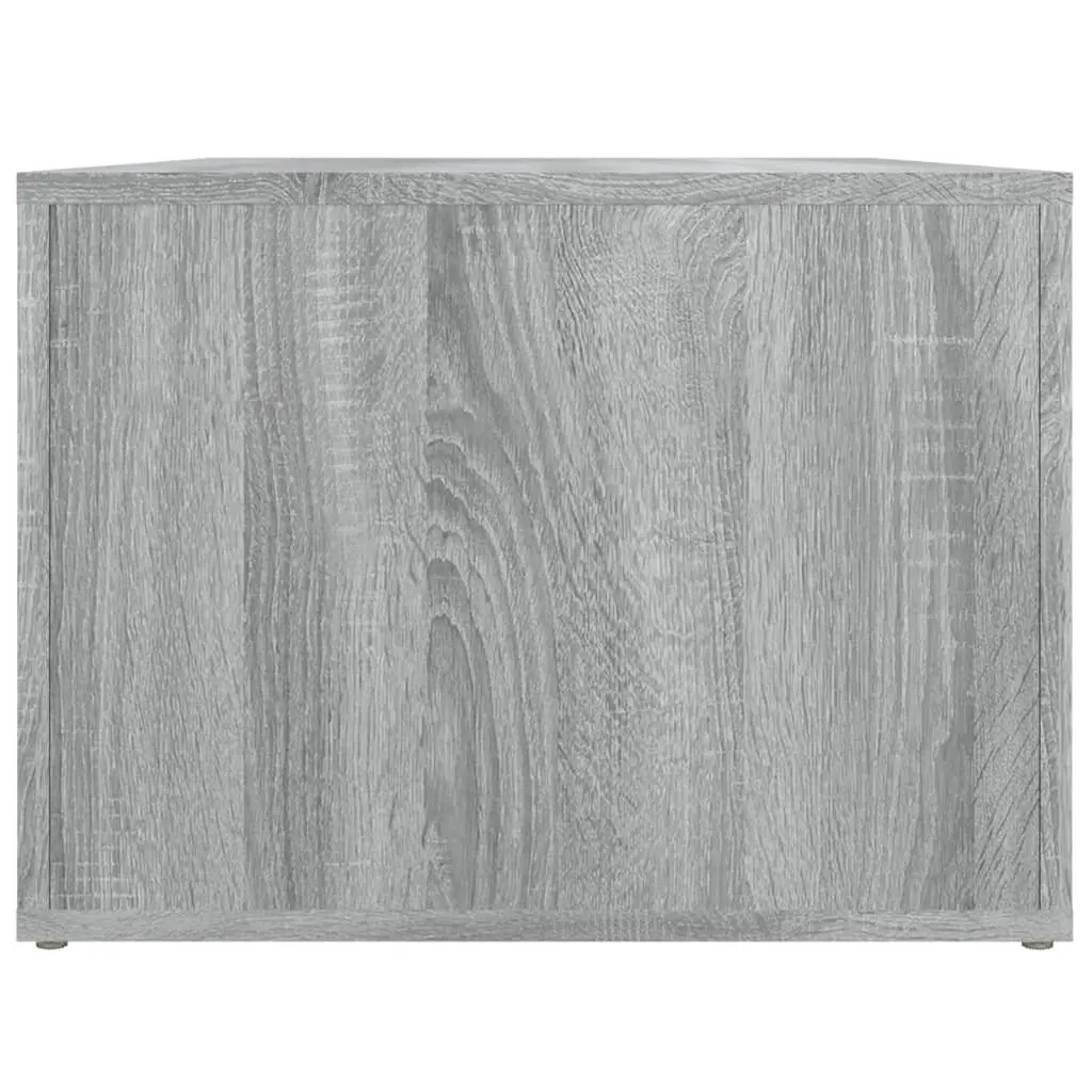 Coffee Table Grey Sonoma 80x50x36 cm Engineered Wood Storage Compartments