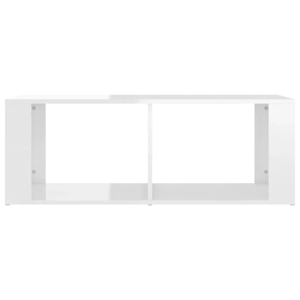 Coffee Table White High Gloss Modern 100 x 50 x 36 cm Engineered Wood