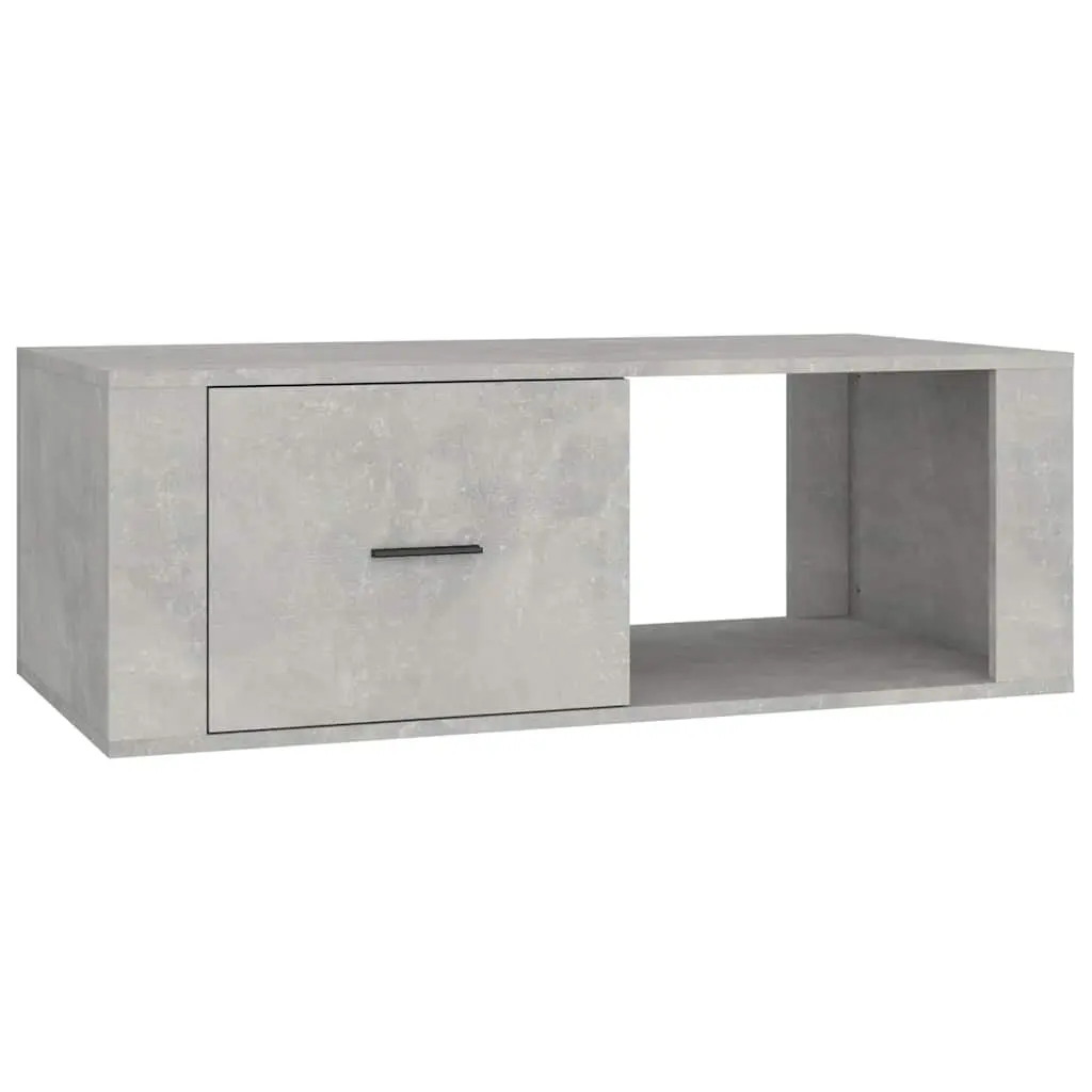 Grey Coffee Table with Storage Drawer 100x50.5x35cm