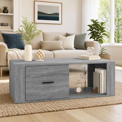 Grey Sonoma Engineered Wood Coffee Table with Drawer