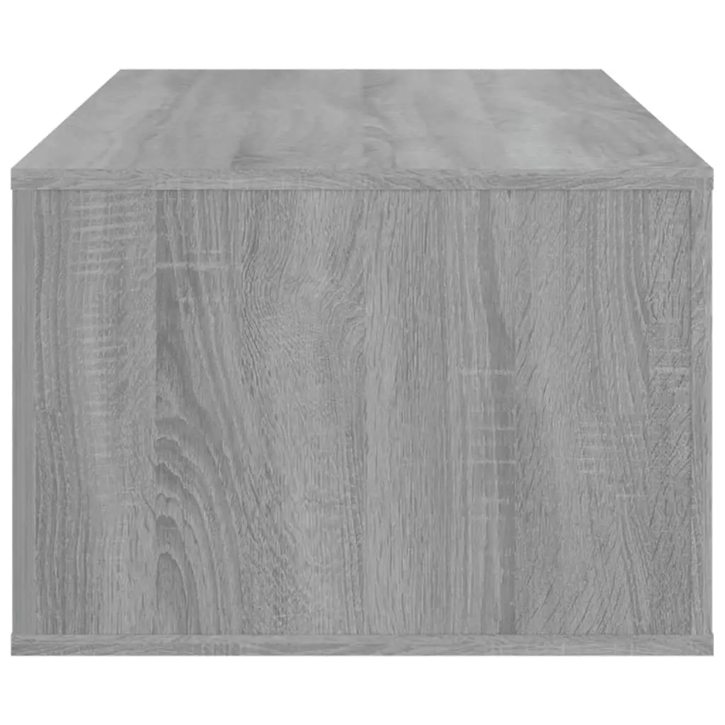 Coffee Table Grey Engineered Wood 100cm Living Room Accent Table Drawer Storage