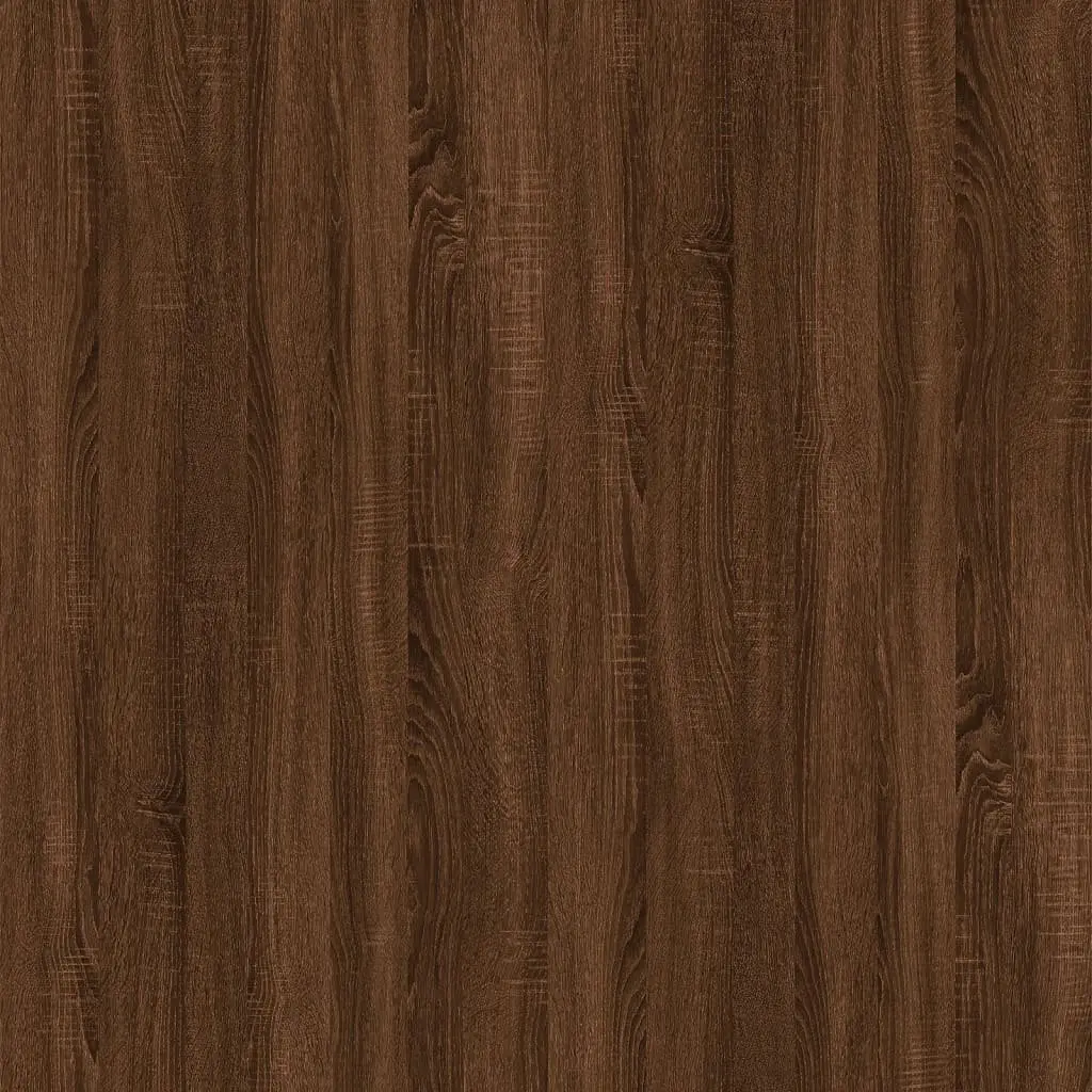 Brown Oak Engineered Wood Coffee Table for Living Rooms