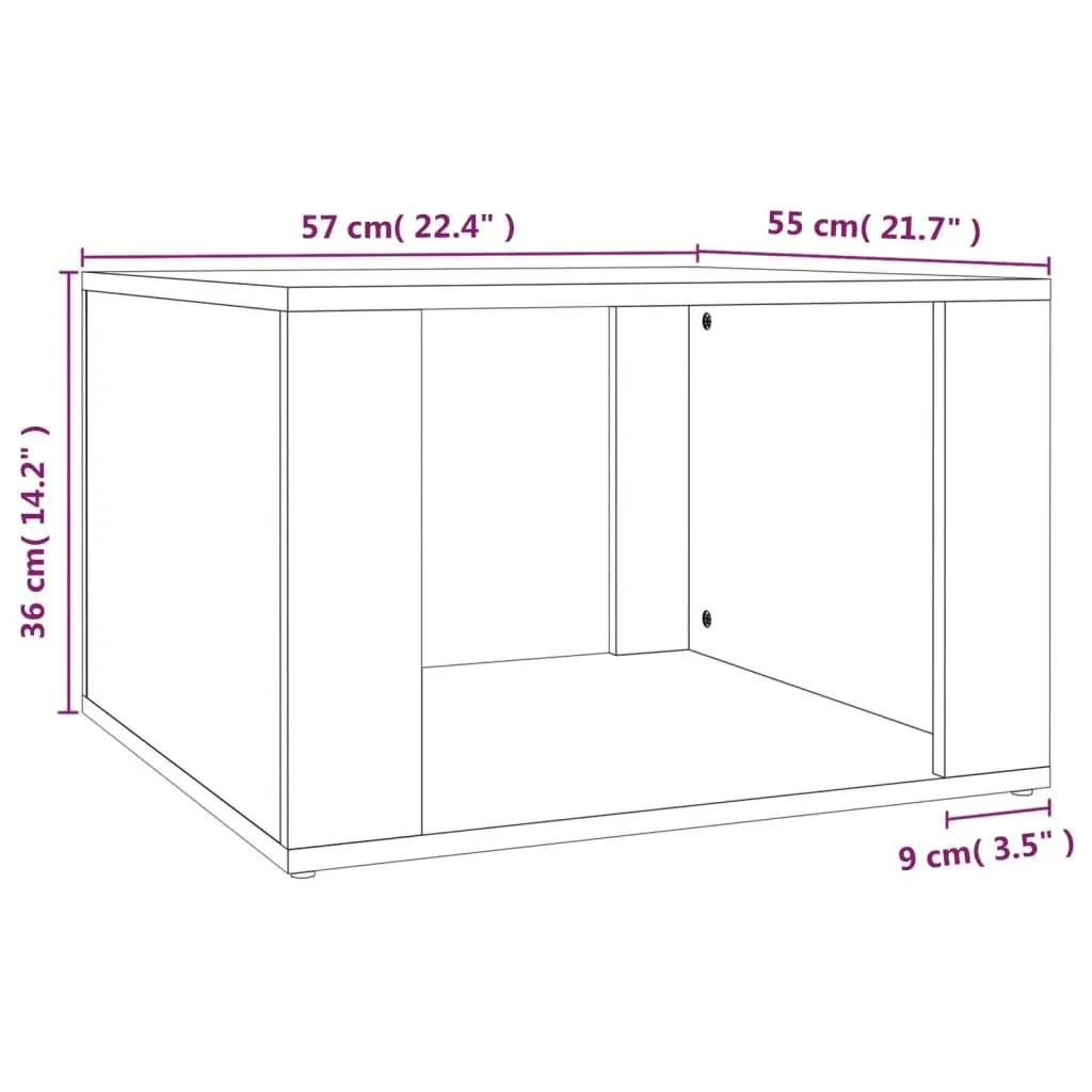 Bedside Table White High Gloss Storage Engineered Wood