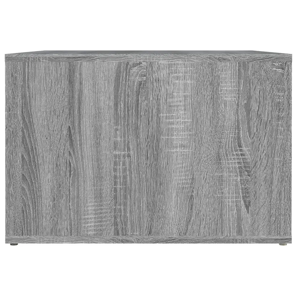 Bedside Table Grey Sonoma Engineered Wood Storage Nightstand