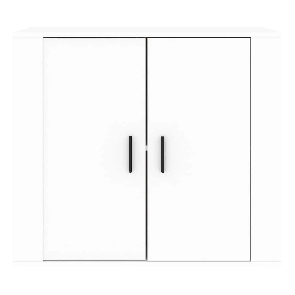 Sideboard White 80x33x70 cm Engineered Wood Storage Cabinet Cupboard Doors