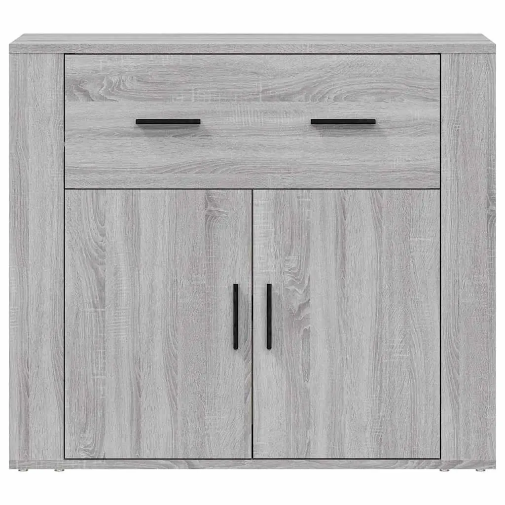 Grey Sideboard Storage Cabinet with Compartments