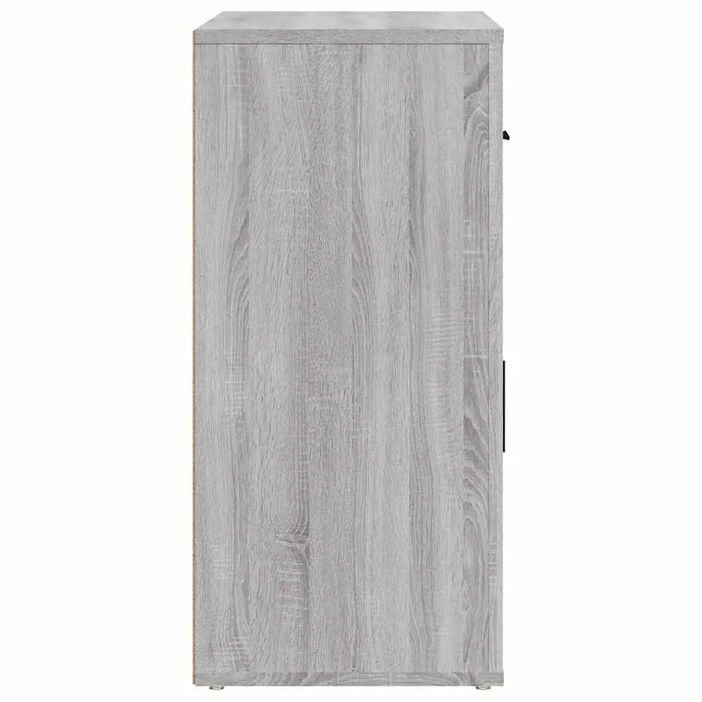 Grey Sideboard Storage Cabinet with Compartments
