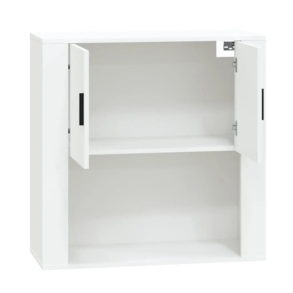 Wall Cabinet White 80x33x80 cm Engineered Wood Storage Organiser