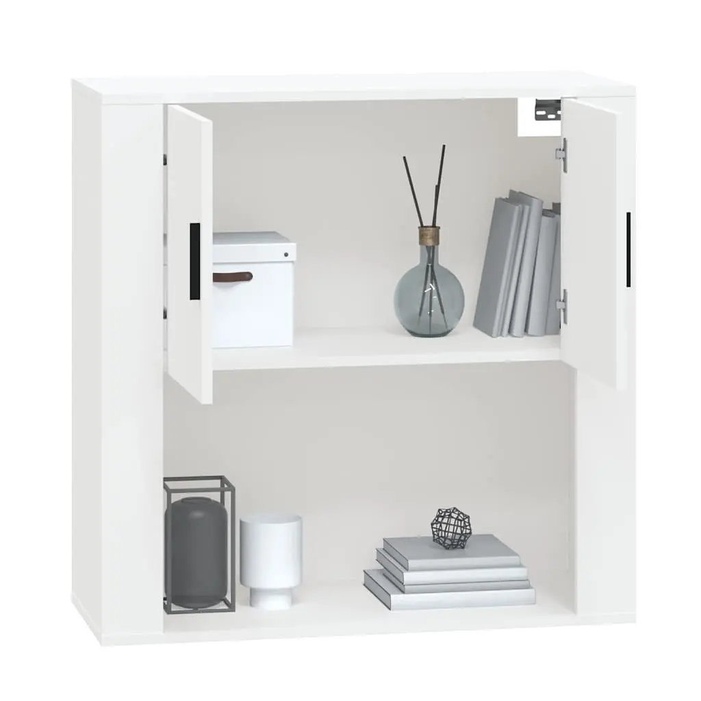 Wall Cabinet White 80x33x80 cm Engineered Wood Storage Organiser