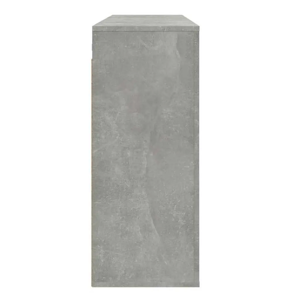 Wall Cabinet Grey Hanging Storage Organiser Engineered Wood 80x33x80 cm