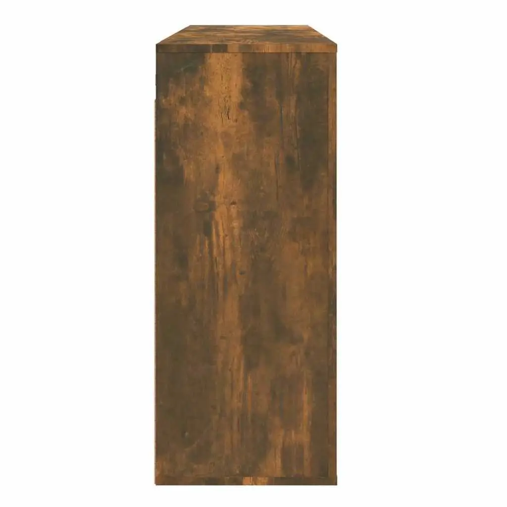 Wall Cabinet Smoked Oak 80x33x80 cm Engineered Wood Storage