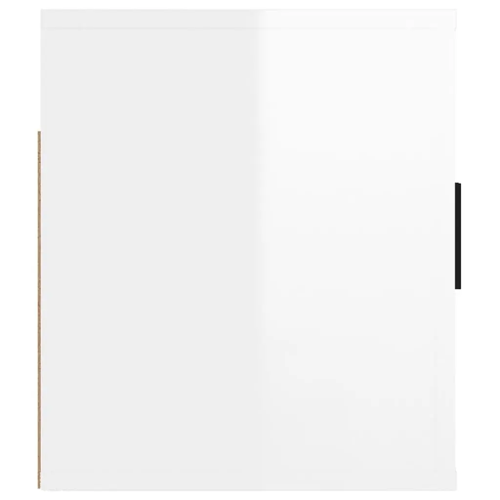 Wall Mounted TV Cabinet High Gloss White 80x34.5x40cm Engineered Wood