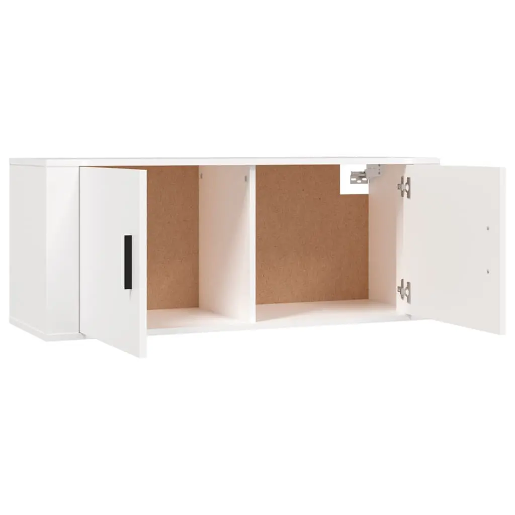 White Wall Mounted TV Cabinet 100x34.5x40 cm