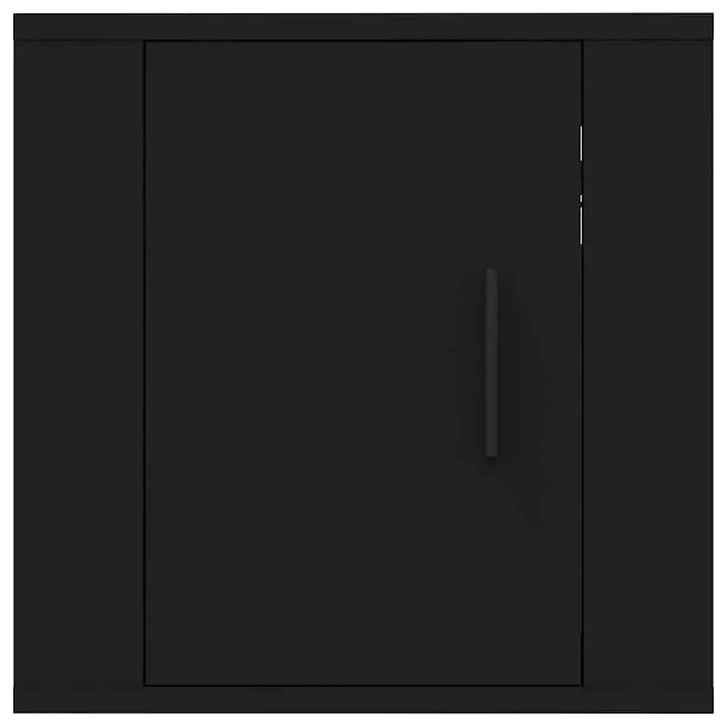 Wall Mounted TV Cabinet Black 40x34.5x40cm Engineered Wood Storage Unit Display Organiser