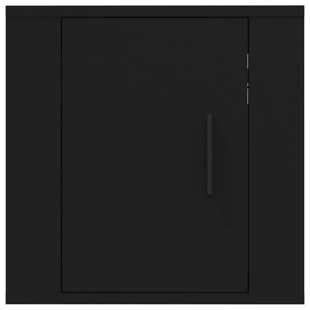 Wall Mounted TV Cabinet Black Storage Unit 40 x 34.5 x 40 cm Engineered Wood