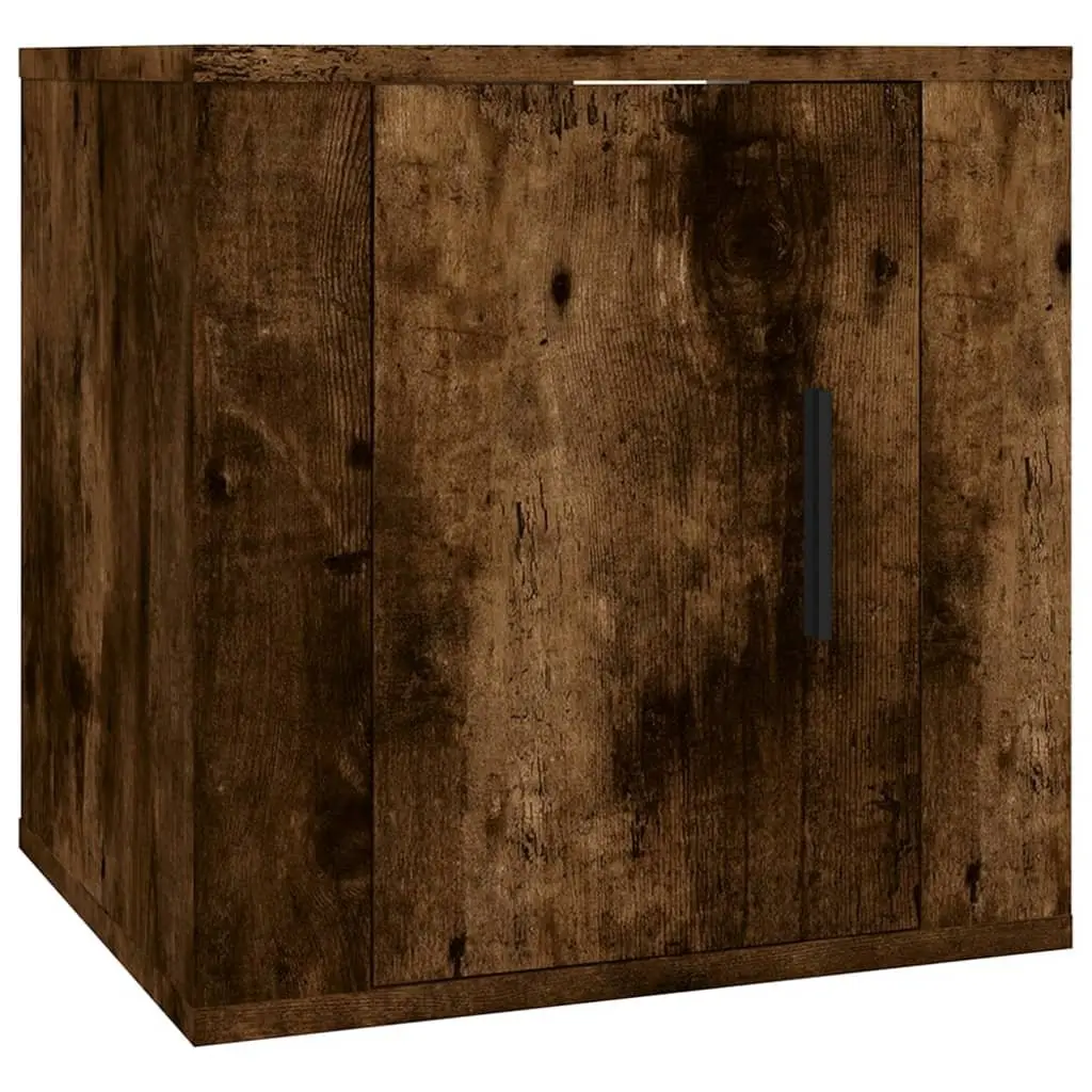 Wall Mounted TV Cabinet Smoked Oak 40 x 34.5 x 40 cm Engineered Wood