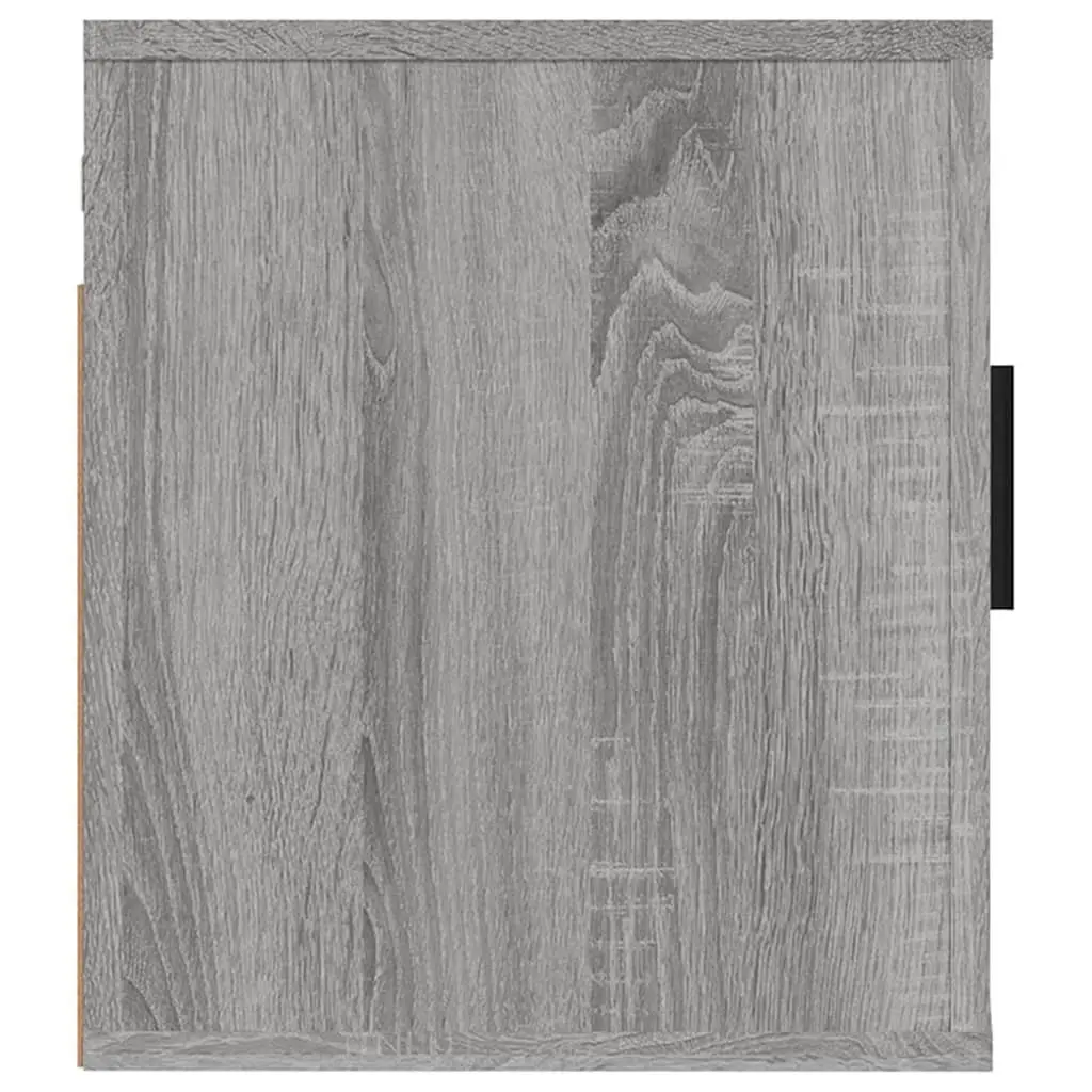 Wall Mounted TV Cabinet Grey Storage Unit 40x34.5x40cm Engineered Wood
