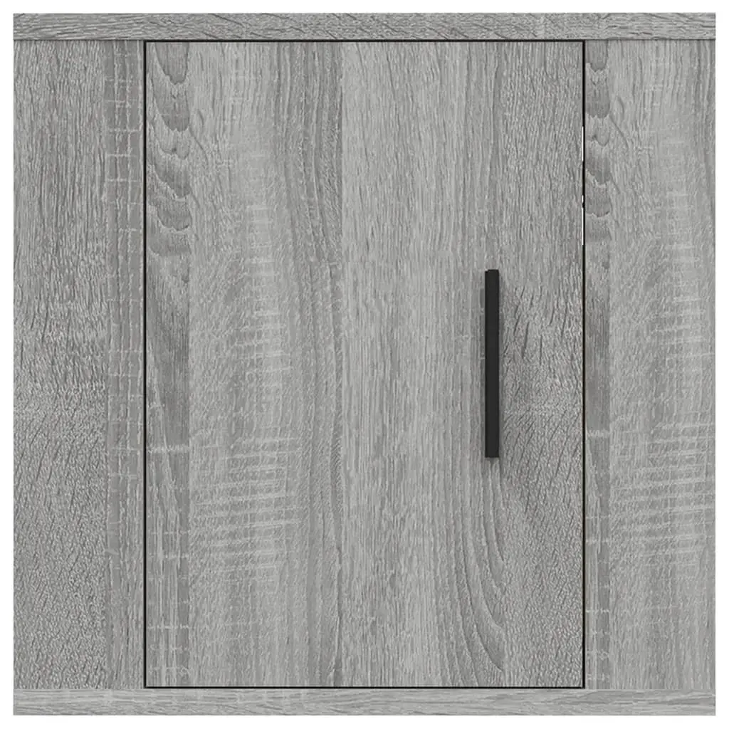 Wall Mounted TV Cabinet Grey Sonoma 40x34.5x40cm Engineered Wood Storage Unit