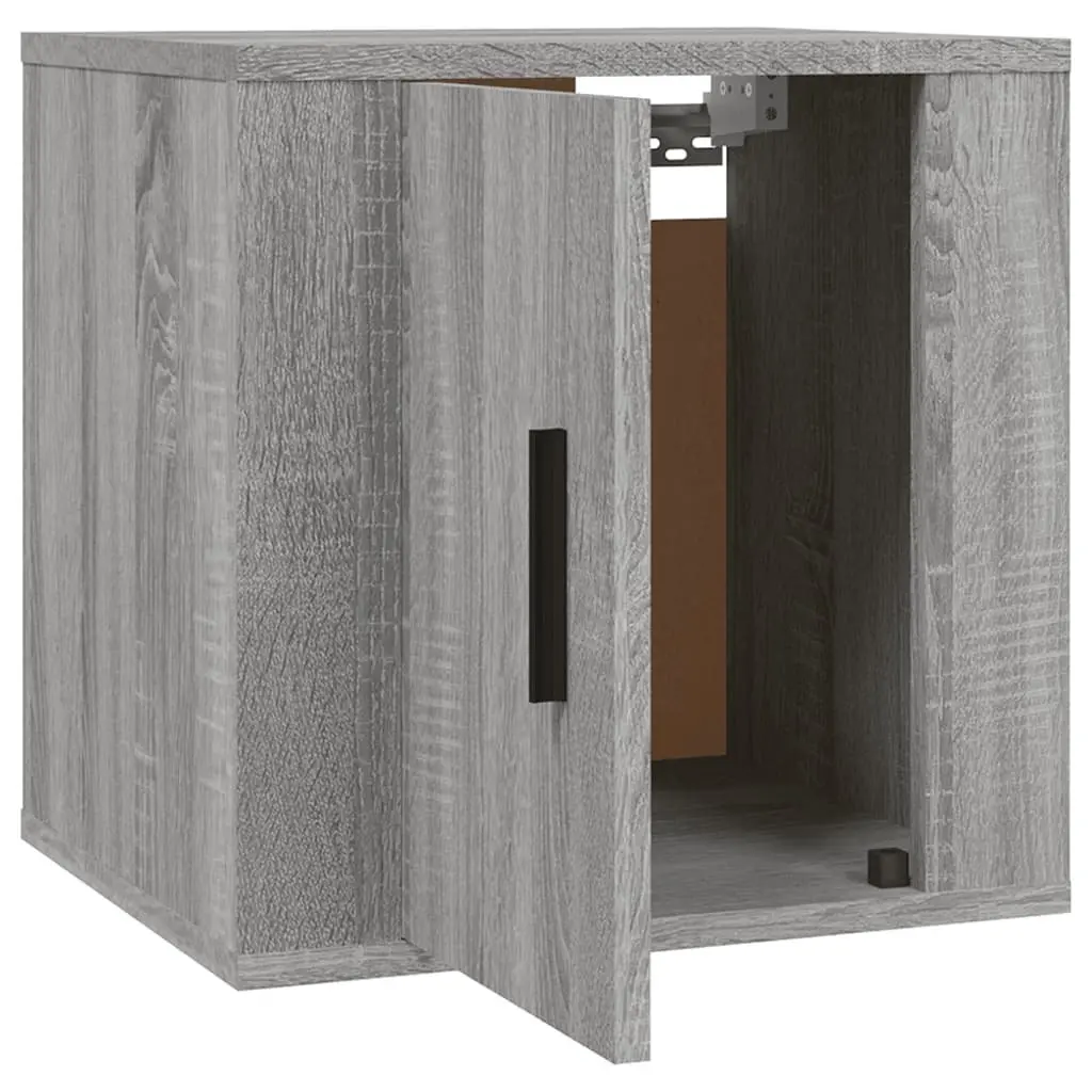 Wall Mounted TV Cabinet Grey Sonoma 40x34.5x40cm Engineered Wood Storage Unit
