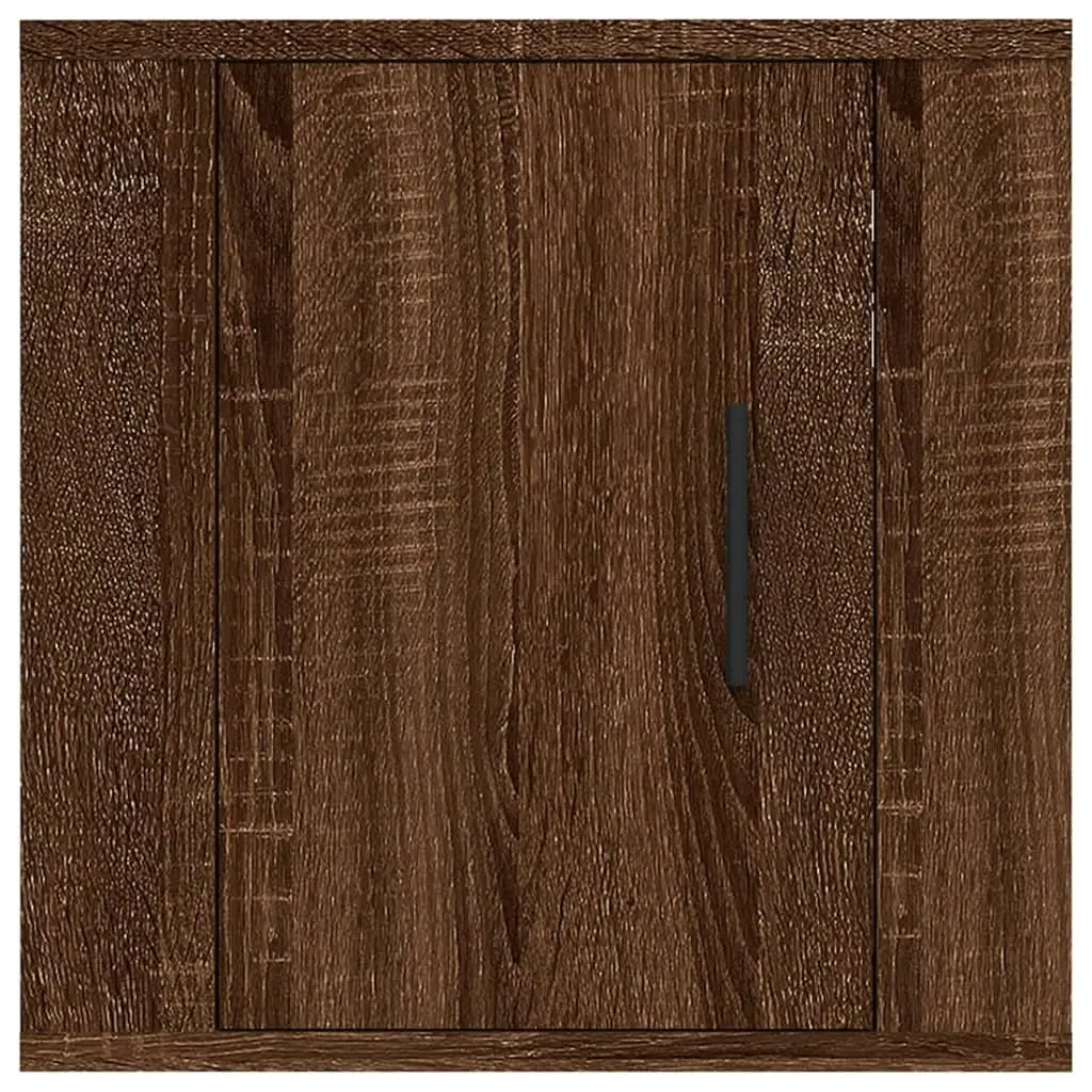 Wall Mounted TV Cabinet Brown Oak 40 x 34.5 x 40 cm Engineered Wood 2 pcs