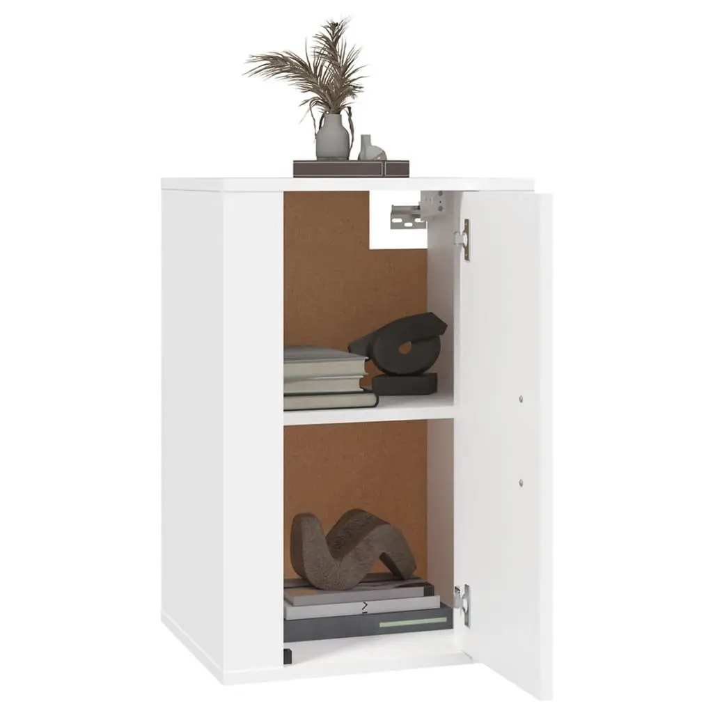 Wall Mounted TV Cabinet White 40x34.5x60 cm Engineered Wood Storage Unit